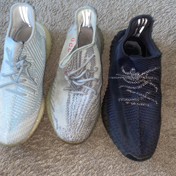 Reflective breds , cloud white , tint blue yeezys size 11.5 - Picture 4 of 4